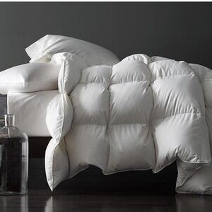 Royoliving King Down Feather Duvet Insert Comforter White Cotton RDS OEKO-TEX